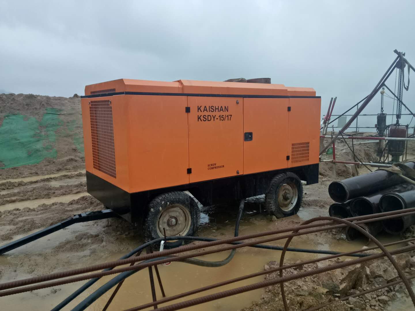 廈門漳州泉州開山KSDY-15/17電動移動空壓機出租